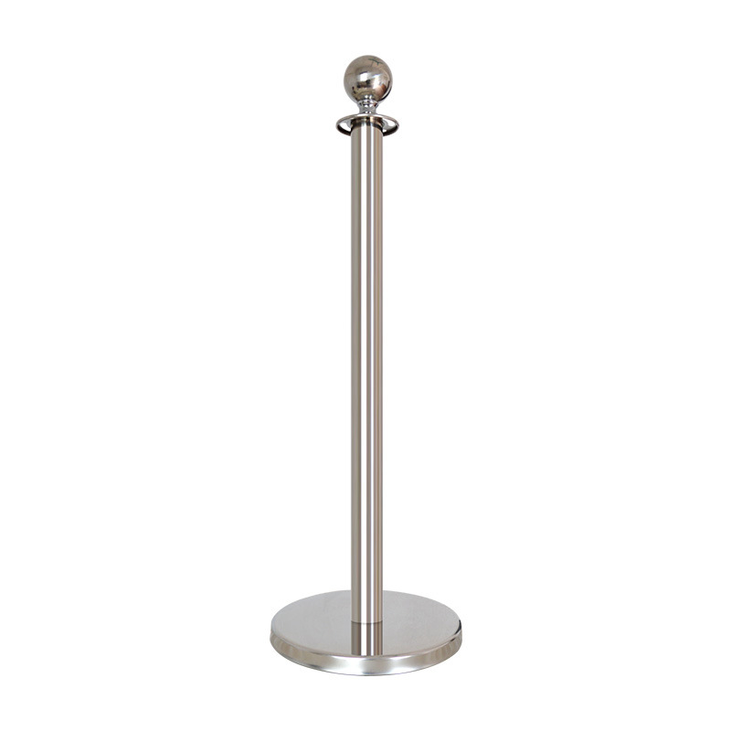 Cột chắn inox trắng dây chùng