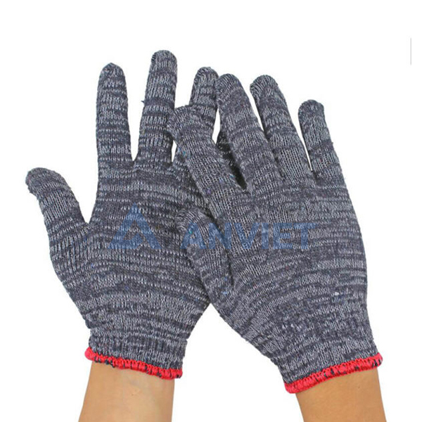 Găng tay sợi len màu muối tiêu T107